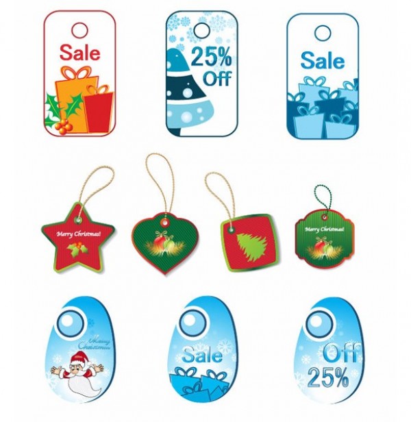 10 Showy Christmas Sales Tags Vector Set web vector tags vector unique ui elements stylish set sales quality original new interface illustrator high quality hi-res HD graphic fresh free download free eps elements download detailed design creative christmas tags christmas sale tags christmas   