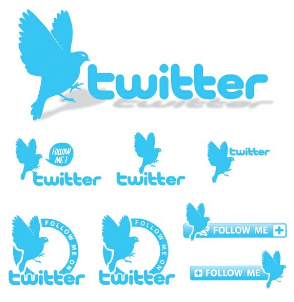 8Twitter Buttons & Badges Social Vector Set web vector unique ui elements twitter button twitter bird twitter badge twitter stylish social button set set quality original new interface illustrator high quality hi-res HD graphic fresh free download free follow me eps elements download detailed design creative blue ai   