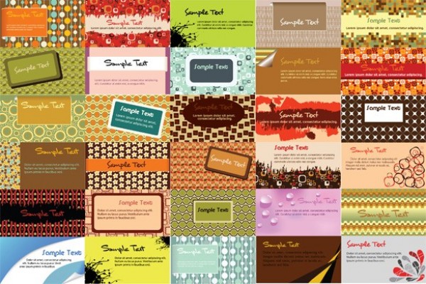 30 Patterned Business Card Vector Templates web vector unique texture stylish quality patterns original new illustrator high quality graphic fresh free download free download design creative company cards business cards business background   