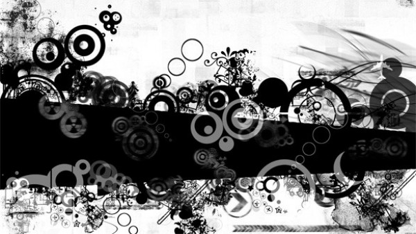 Black & White Grunge Abstract Circles Background JPG web unique stylish simple quality original new modern jpg hi-res HD grungy grunge futuristic fresh free download free download design creative clean circles black and white background abstract   