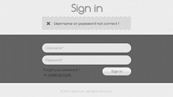 Unique Minimal Signin/Login Form PSD web unique ui elements ui textured stylish signin form sign-in quality psd panel original notification new modern login form login interface hi-res HD grey fresh free download free form elements download detailed design creative clean box   