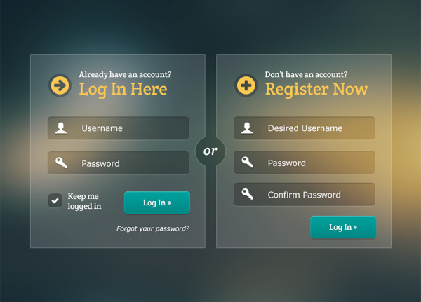 Glass Login and Registration Forms Set PSD widget web unique ui elements ui stylish signin registration form registration register quality psd panel original new modern login form interface hi-res HD glow glassy glass fresh free download free form field elements download detailed design creative clear clean box   