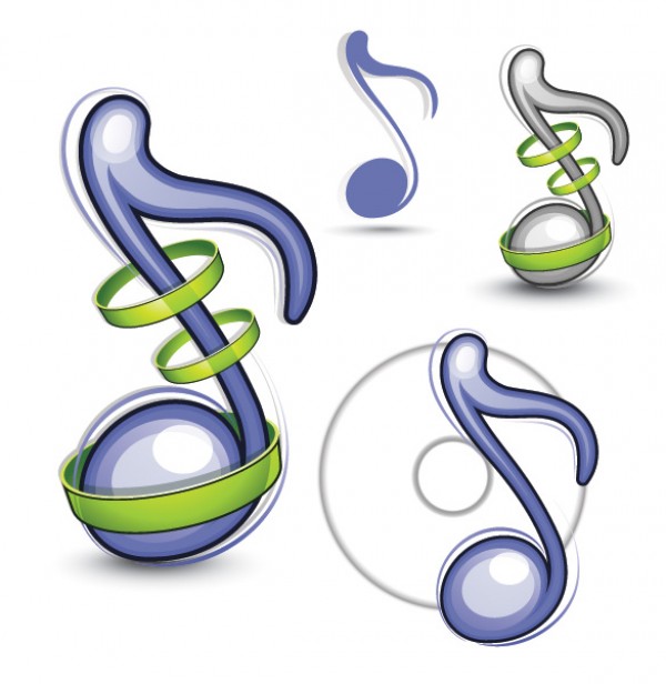 4 Glossy Musical Notes Vector Set web vectors vector graphic vector unique ultimate quarter notes quality photoshop pack original notes new musical music notes music modern illustrator illustration icon high quality fresh free vectors free download free download design creative ai 1/4 notes   