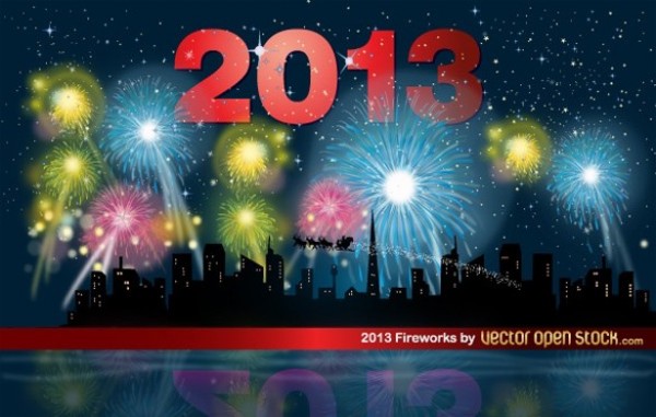 Holiday Fireworks 2013 Celebration web vector unique ui elements stylish quality original night new years new interface illustrator high quality hi-res HD graphic fresh free download free Fireworks elements download detailed design creative cityscape city skyline city celebration background ai 2013   