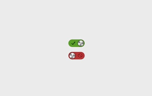 Metal Knob On/Off Toggle Switches PSD web unique ui elements ui toggle switches switch stylish set red quality psd original on/off on off new modern metal knob interface hi-res HD green fresh free download free elements download detailed design creative clean   