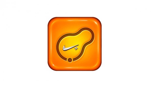 Shiny Rounded Nike+ Icon PSD web unique ui elements ui stylish sports running run rounded quality psd original orange nike+ nike icon new modern interface icon hi-res HD glossy fresh free download free elements download detailed design creative clean   