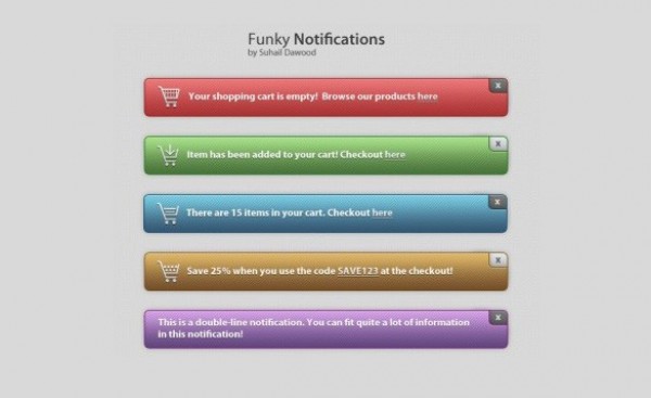 Fun Funky Notification Buttons Set PSD web unique ui elements ui stylish simple quality original notification buttons notification new modern interface hi-res HD funky fresh free download free elements download detailed design creative clean buttons   