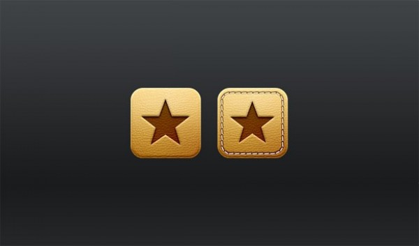 2 Leather Stitched Star Reader Icons Set PSD web unique ui elements ui stylish stitched star set red reader icon reader quality psd original new modern leather icon leather interface hi-res HD google reader fresh free download free elements download detailed design creative clean bookmark   