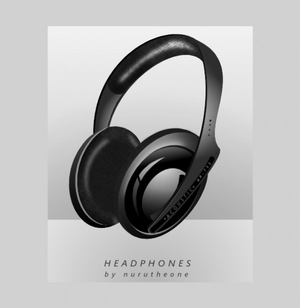 Glossy Black Headphone Icon vectors vector graphic vector unique ultra ultimate simple quality psd photoshop pack original new modern illustrator illustration icon high quality headphones graphic glossy fresh free vectors free download free download detailed creative clear clean black ai   