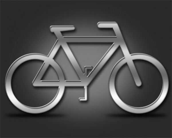 Shiny Cycle Shape Icon PSD web unique ui elements ui stylish quality psd original new modern logotype logo interface icon hi-res HD grey gray glossy fresh free download free elements download detailed design cycle creative clean bike bicycle   