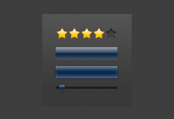 Web UI Elements and Star Rating PSD web unique ui elements ui stylish star rating slider quality psd original new modern minimal slider interface hi-res HD fresh free download free elements download detailed design creative clean blue buttons   