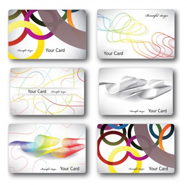 6 Streamline Business Card Vector Set web vector unique ui elements stylish streamlined quality original new lines interface illustrator high quality hi-res HD graphic fresh free download free elements download detailed design creative company circles card business card business abstract   