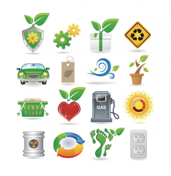 Think Green Theme Vector Icons web vectors vector graphic vector unique ultimate think green quality photoshop pack original new modern illustrator illustration icons high quality green go green fresh free vectors free download free eco friendly eco download design creative ai   