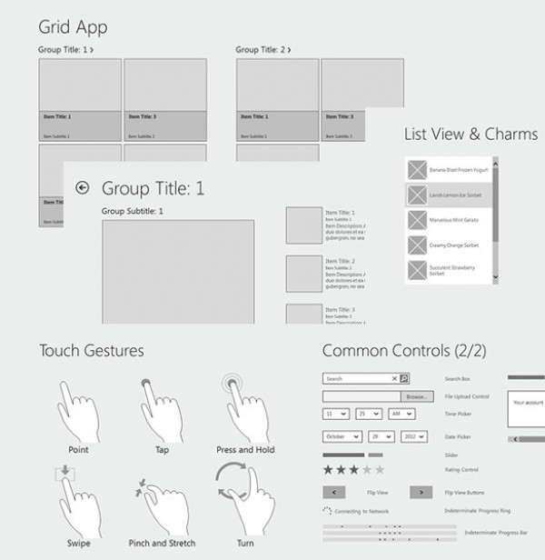 Windows 8 Wireframe Templates PowerPoint wireframing wireframes windows 8 wireframes windows 8 web unique ui elements ui templates stylish set quality pptx powerpoint original new modern interface hi-res HD fresh free download free elements download detailed design creative clean   