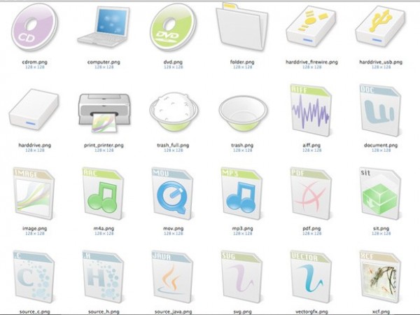 Light "Ricebowl" OS Web Icons Set web unique ui elements ui system icons simple quality os icons original new modern mac os x icons linux icons interface hi-res HD fresh free download free elements download detailed design creative clean   