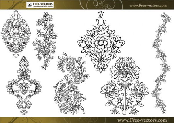 Ornate Floral Art Vector Decorations web element web vectors vector graphic vector unique ultimate quality photoshop pack ornament original new modern illustrator illustration high quality fresh free vectors free download free floral download design decoration creative art ai   