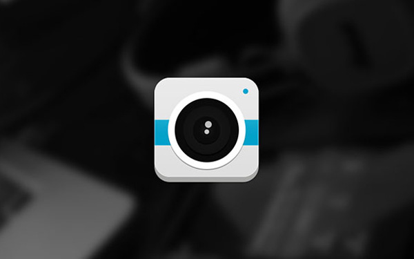 Modern Flat Camera Lens Icon PSD white web unique ui elements ui stylish quality psd original new modern lens interface icon hi-res HD fresh free download free flat elements download detailed design creative clean camera lens icon camera icon camera blue   