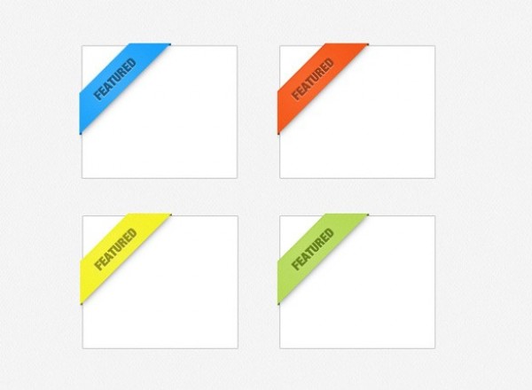 4 Colorful Featured Corner Ribbons Set PSD web unique ui elements ui stylish set ribbon quality psd original new modern label interface hi-res HD fresh free download free featured feature elements download detailed design creative corner ribbon corner clean blue banner badge   