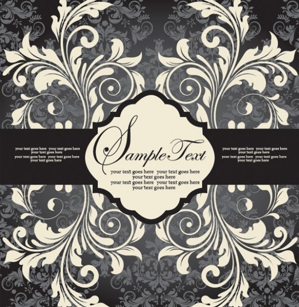 Vintage Floral Ornamental Vector Background web wallpaper vintage vector unique stylish quality ornamental original illustrator high quality grey graphic fresh free download free floral eps download design decorative creative background   