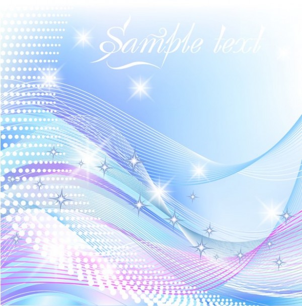 Sparkling Waves Abstract Vector Background web waves vector unique ui elements stylish stars starry quality pink original new interface illustrator high quality hi-res HD halftone graphic fresh free download free eps elements download detailed design curves creative blue background ai abstract   