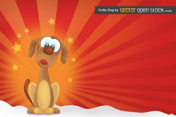 Cute Cartoon Dog Vector Graphic web vector unique ui elements sun stylish stars red rays quality original new interface illustrator high quality hi-res HD graphic fresh free download free elements download dog detailed design cute creative cartoon background ai   
