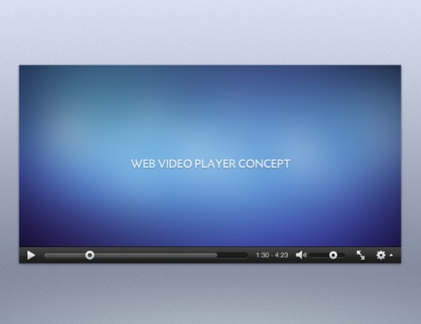 Awesome Web Video Player Concept PSD web video player video unique ui elements ui stylish quality psd player original new movie modern media interface hi-res HD grey fresh free download free elements download detailed design dark creative concept clean   