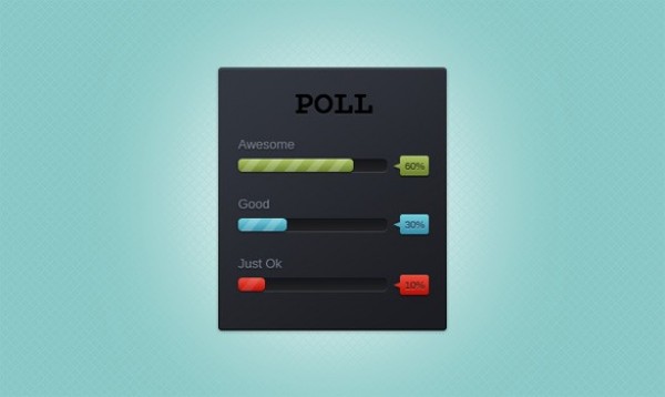 Dark Poll Sliders Template PSD web unique ui elements ui tooltips stylish quality psd poll template poll percentage panel original new modern interface hi-res HD fresh free download free elements download detailed design dark creative clean box   