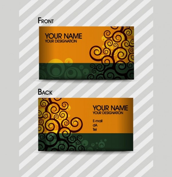 5 Abstract Vector Business Cards Set web vector unique ui elements swirl stylish quality original new illustrator high quality hi-res HD graphic fresh free download free floral download design creative business card abstract   