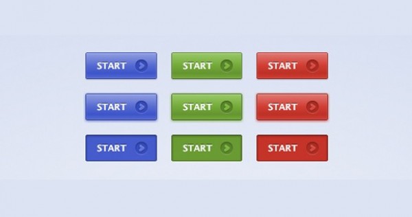 9 Multi-colored Buttons Set CSS web unique ui elements ui stylish states set red quality psd pressed original new modern interface hover hi-res HD green fresh free download free elements download detailed design creative clean buttons blue active   