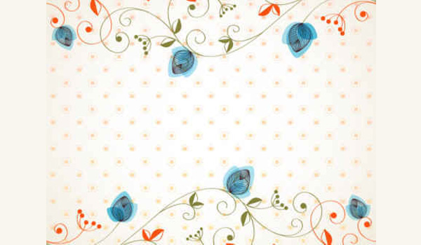 Hand Painted Floral Background web vintage vine vector unique ui elements swirls stylish scroll quality pattern original new interface illustrator high quality hi-res HD hand painted graphic fresh free download free floral pattern floral background floral elements download detailed design delicate creative border background ai   