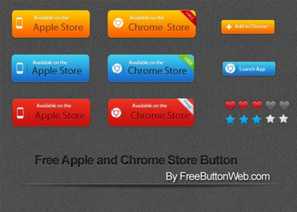 Apple & Chrome Store Buttons Pack web vector unique ui elements stylish store shopping set quality psd png pack original online new interface illustrator high quality hi-res HD graphic fresh free download free elements ecommerce download detailed design creative colorful chrome store button buttons apple store button ai   