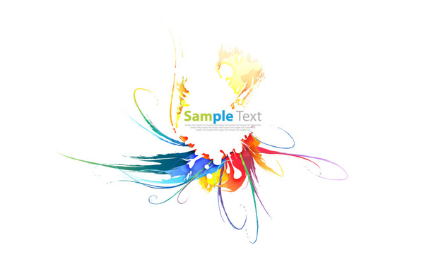 Colorful Floral Splatter Vector Art vector swirls splatter free download free floral background artwork art abstract   