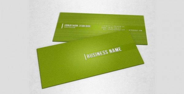 Green Dotted Business Card Template Set PSD web unique ui elements ui template stylish set quality psd original new modern interface hi-res HD green front fresh free download free elements elegant editable download dotted detailed design creative corporate clean card business card business back   