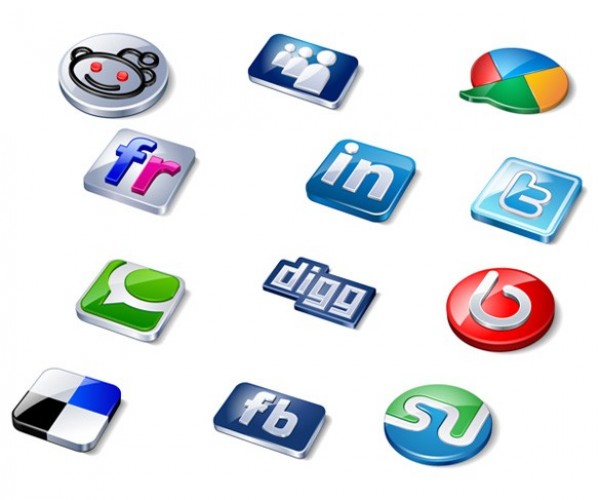 12 Glossy Enamel Style 3D Social Media Icons Set web unique ui elements ui stylish social icons set social shiny set quality psd original new networking modern interface icons hi-res HD glossy fresh free download free enamel elements download detailed design creative clean buttons 3d   