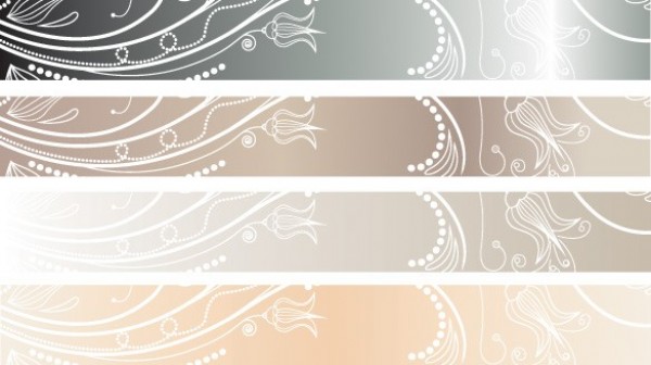 4 Elegant Glossy Headers/Banners Vector Set web vector unique ui elements stylish soft quality original new light interface illustrator high quality hi-res header HD grey graphic glossy fresh free download free elements elegant download detailed design creative banner abstract   