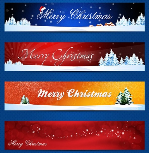 6 Christmas Holiday Banners Set PSD xmas winter web unique ui elements ui tree stylish set scene red quality psd original new modern interface holiday hi-res header HD fresh free download free elements download detailed design creative clean christmas blue banners banner abstract   