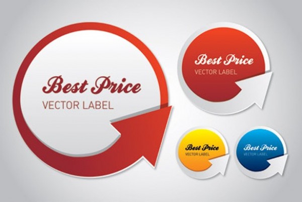 4 Round Best Price Arrow Vector Labels Set yellow web vector unique ui elements stylish sales round red quality original online store new labels jpg interface illustrator high quality hi-res HD graphic fresh free download free eps elements ecommerce download detailed design creative colorful cdr blue best price arrow   