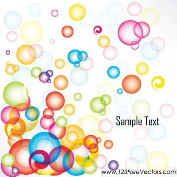 Cheerful Floating Bubbles Abstract Vector Background web vector unique stylish quality original illustrator high quality graphic fresh free download free eps download design creative colorful bubbles bubble background background ai abstract   