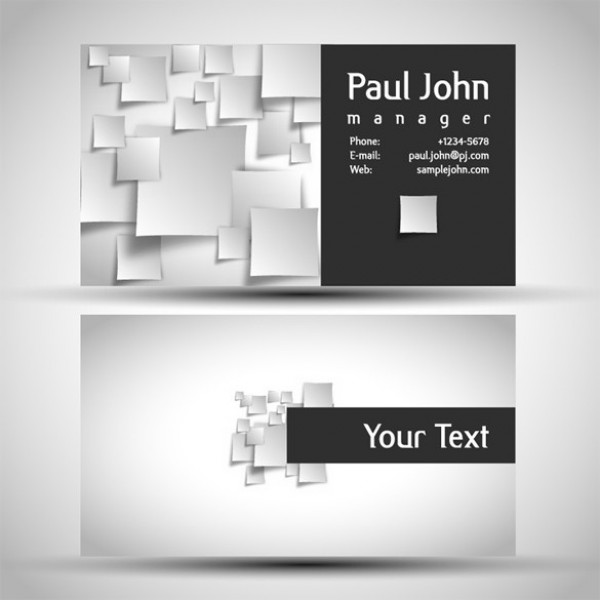 Layered Squares Abstract Business Cards Set web vector unique ui elements templates stylish squares set quality presentation paper original new layered interface illustrator identity high quality hi-res HD graphic fresh free download free eps elements download detailed design creative card business cards abstract   