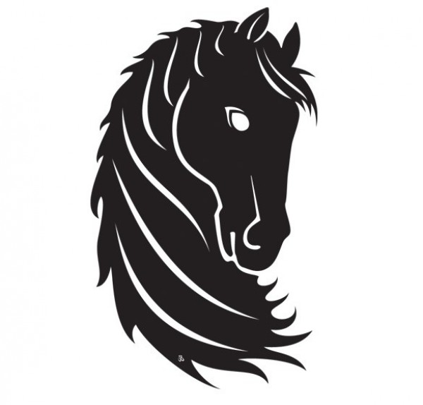 Proud Black Horse Head Vector Graphic web vector unique ui elements stylish silhouette quality proud original new illustrator horse head horse high quality hi-res HD graphic fresh free download free eps download design creative black arched   