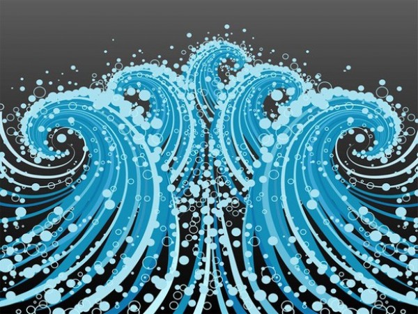 Bubbly Abstract Ocean Waves Vector Background web waves vector unique ui elements stylized stylish quality original ocean waves new interface illustrator high quality hi-res HD graphic fresh free download free elements download detailed design creative bubbles blue background ai abstract waves abstract art abstract   