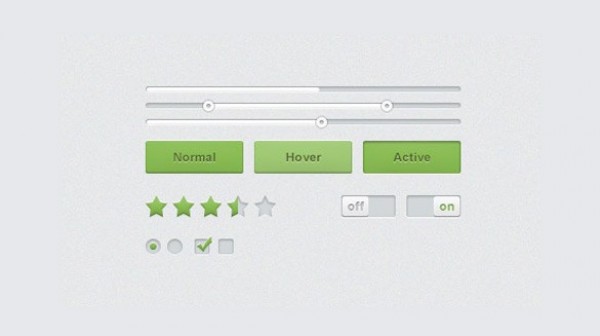 Fresh Nature Web UI Elements Kit PSD web unique ui set ui kit ui elements ui switches stylish star rating sliders set radio buttons quality psd original new modern kit interface hi-res HD grey green fresh free download free elements download detailed design creative clean check boxes buttons   