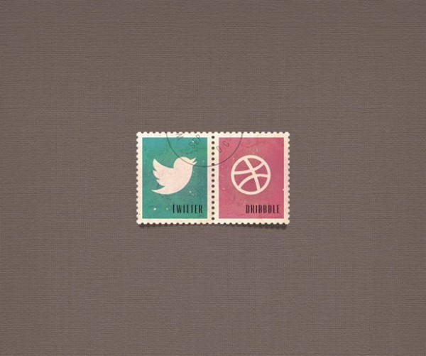 Editable Social Media Postage Stamps Set PSD web vintage unique ui elements ui twitter stylish stamps stamped social media set quality psd postage original new modern interface icons hi-res HD fresh free download free elements dribbble download detailed design creative clean   