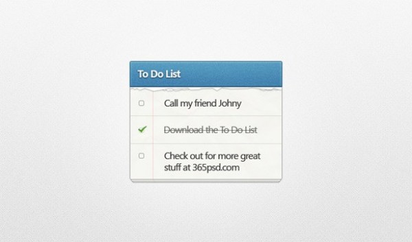 Blue To Do List UI Element PSD web unique ui elements ui to do list stylish simple quality psd original notepad new modern list interface hi-res HD fresh free download free elements download detailed design creative clean blue   