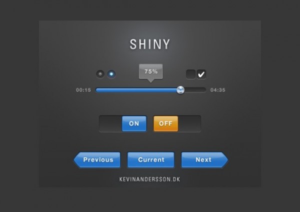 Sweet Shiny Blue Web UI Elements Kit PSD web unique ui set ui kit ui elements ui tooltip stylish slider shiny radio buttons quality psd original on/off switch new modern kit interface hi-res HD fresh free download free forward/back buttons elements download detailed design creative clean check boxes blue   