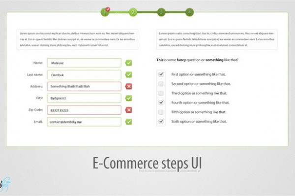 E-Commerce Checkout Steps Interface PSD web unique ui steps ui elements ui stylish steps quality psd original online store new modern interface hi-res HD fresh free download free elements ecommerce download detailed design creative clean checkout steps checkout business   