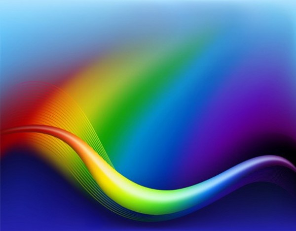 Deep Glow Rainbow Abstract Vector Background web wave vector unique stylish rainbow quality original illustrator high quality graphic fresh free download free download design creative colors background abstract   