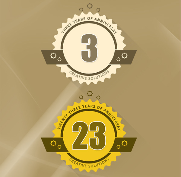 2 Flat Serrated Banner Badges Set ui elements ui sticker set serrated label free download free flat banner badge award   