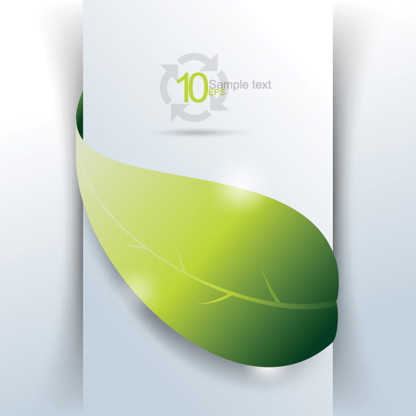 Simple Nature Leaf Vertical Banner vertical vector organic nature minimal leaf green free download free eco friendly card banner background   