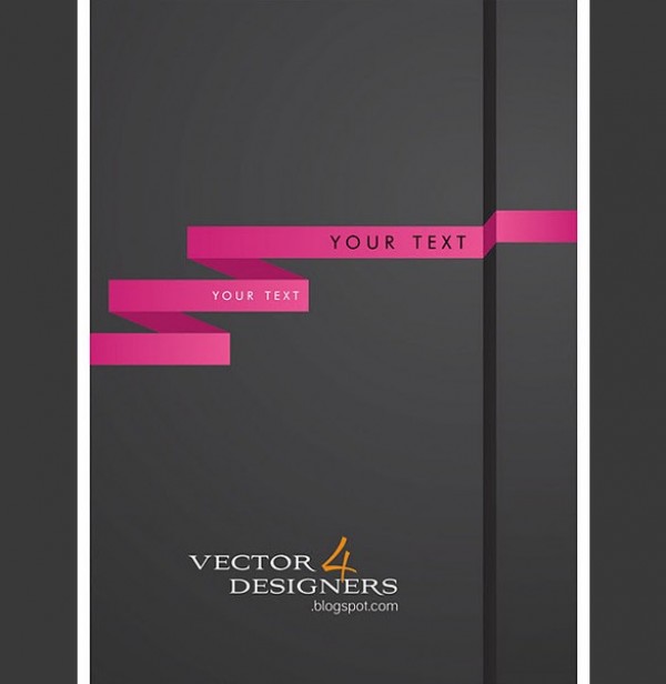Folded Ribbon Banner Vector Element web vector unique ui elements stylish ribbon banner quality pink original new interface illustrator high quality hi-res HD graphic fresh free download free folded ribbon folded banner elements download detailed design creative banner   